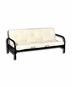 Oregon Black Futon and Natural Mattress