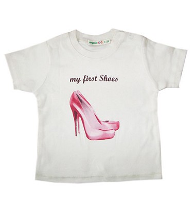 My First Shoes Organic Cotton T-Shirt