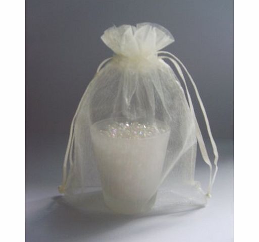 Organza Bag 20 IVORY Organza Wedding Favour Bags (10cm x 15cm) Ideal Weddings~Engagement~Anniversaries~ Celebrations