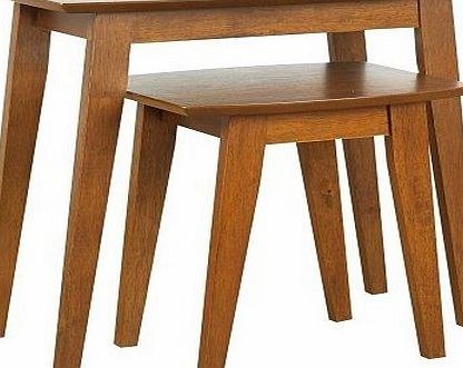 Origin Red Hampton Nest Of Tables In Walnut