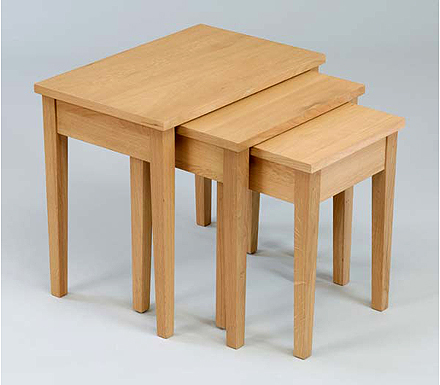 Origin Red Oslo Ash Nest of Tables