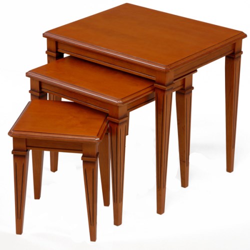 Origin Red Gloucester Nest of Tables in Teak