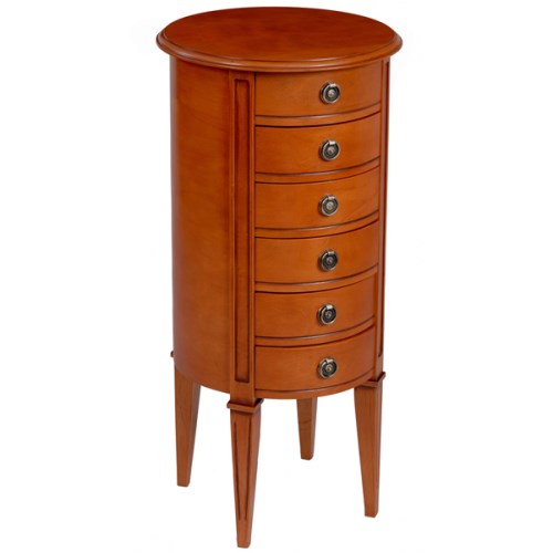 Origin Red UK Ltd Origin Red Gloucester Round 6 Drawer Chest in Teak