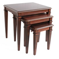 Origin Red Westchester Nest of Tables in Mahogany