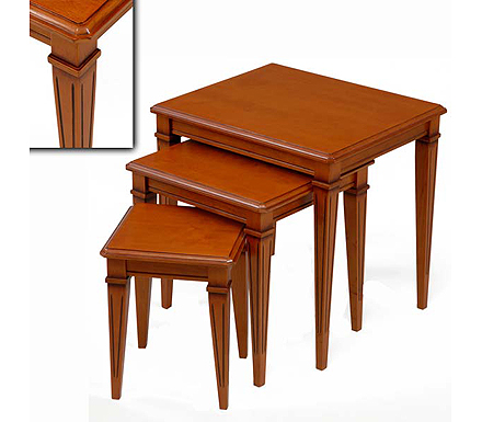 Origin Red Yarlside Nest of Tables in Teak