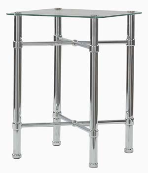 Chrome Bedside Table