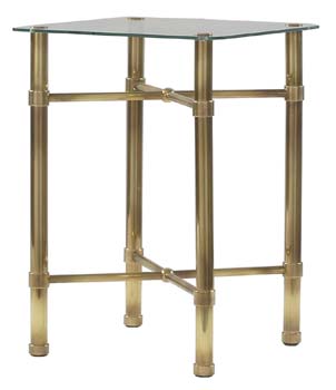 Victorian Bedstead Co Antique Brass Bedside