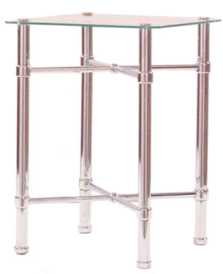 Original Bedsteads Chrome Bedside Table