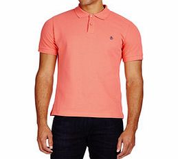 Coral pure cotton basic pique polo