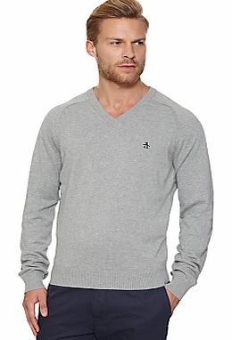 V-Neck Cotton Jumper