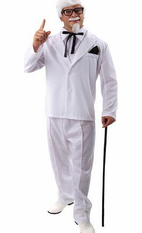 Orion Costumes Mens Colonel Sanders KFC Fancy Dress Costume Standard