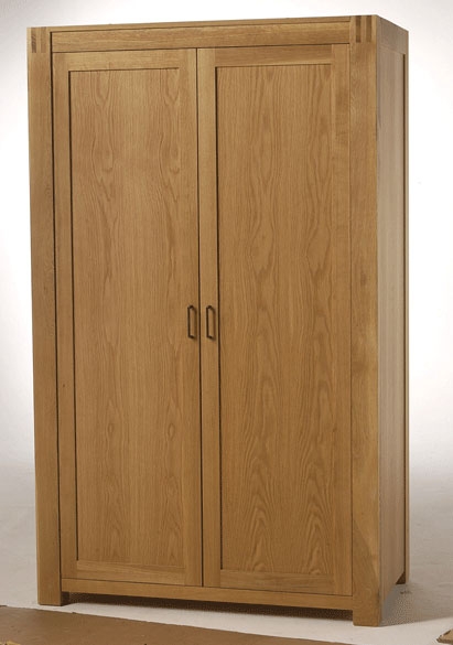 Oak 2 Door Wardrobe