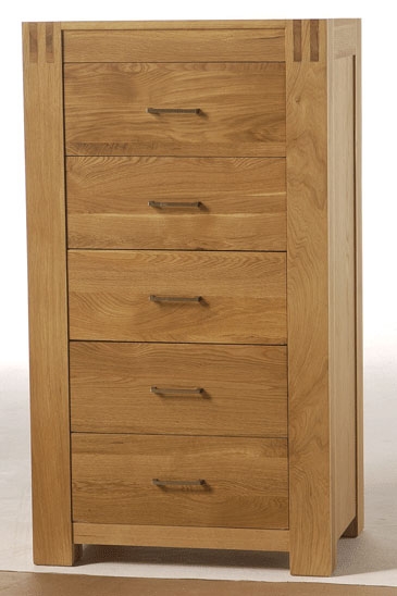 Oak 5 Drawer Lingerie Chest