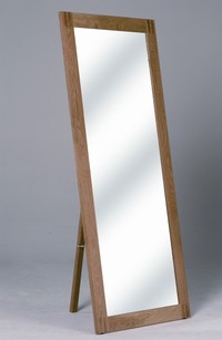 Oak Floor Standing Mirror