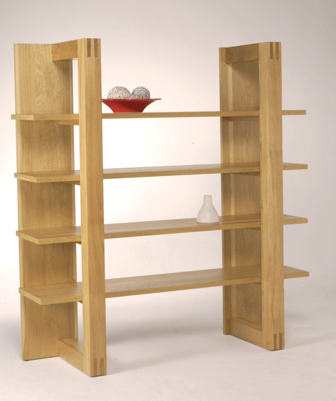 orly Oak Shelving Unit / Room Divider