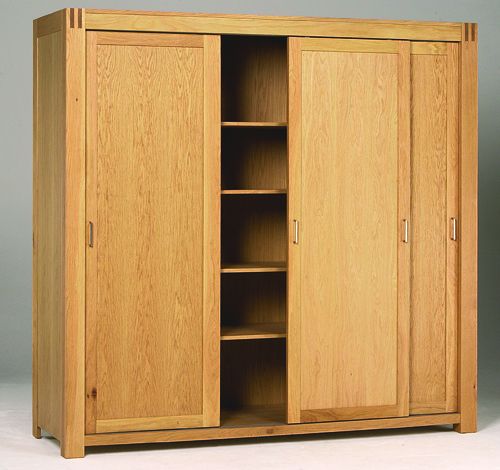 orly Oak Sliding Door Wardrobe