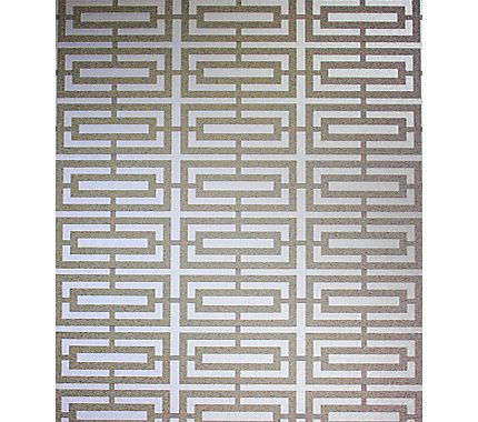 Kikko Trellis Wallpaper, Stone,