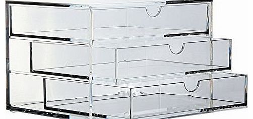 Osco Clear Acrylic 3 Drawer Chest