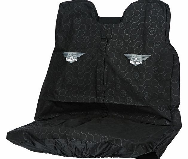 Double Seat Cover - Black