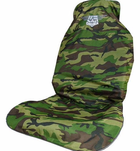 O`Shea Single Seat Cover - Green Camo