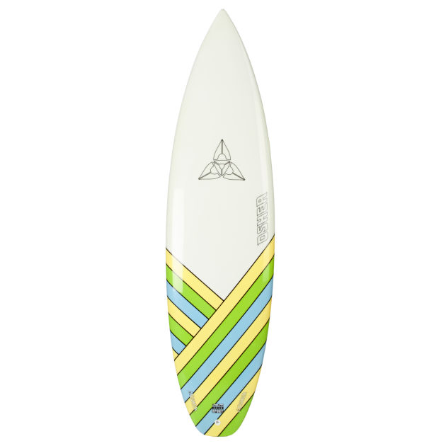 O`Shea Striped EXP 2 Quad Shortboard - 6ft 1