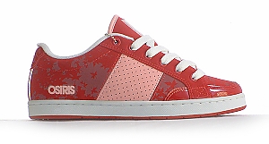 Clint Ws Ladies Skate Shoe - F1 Red/Quartz Pink