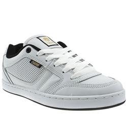 Osiris Male Osiris Merk 3 Leather Upper Fashion Trainers in White and Black