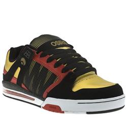 Osiris Male Osiris Pixel Leather Upper Fashion Large Sizes in Black and Gold