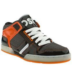 Osiris Male Osiris South Bronx Leather Upper Fashion Large Sizes in Black and Orange