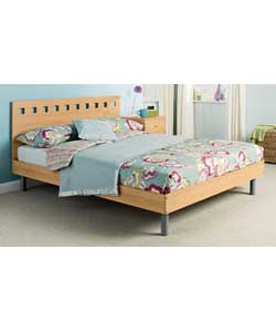 Oslo Beech Double Bedstead with Pillowtop Mattress