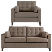 regular sofa & armchair, oatmeal