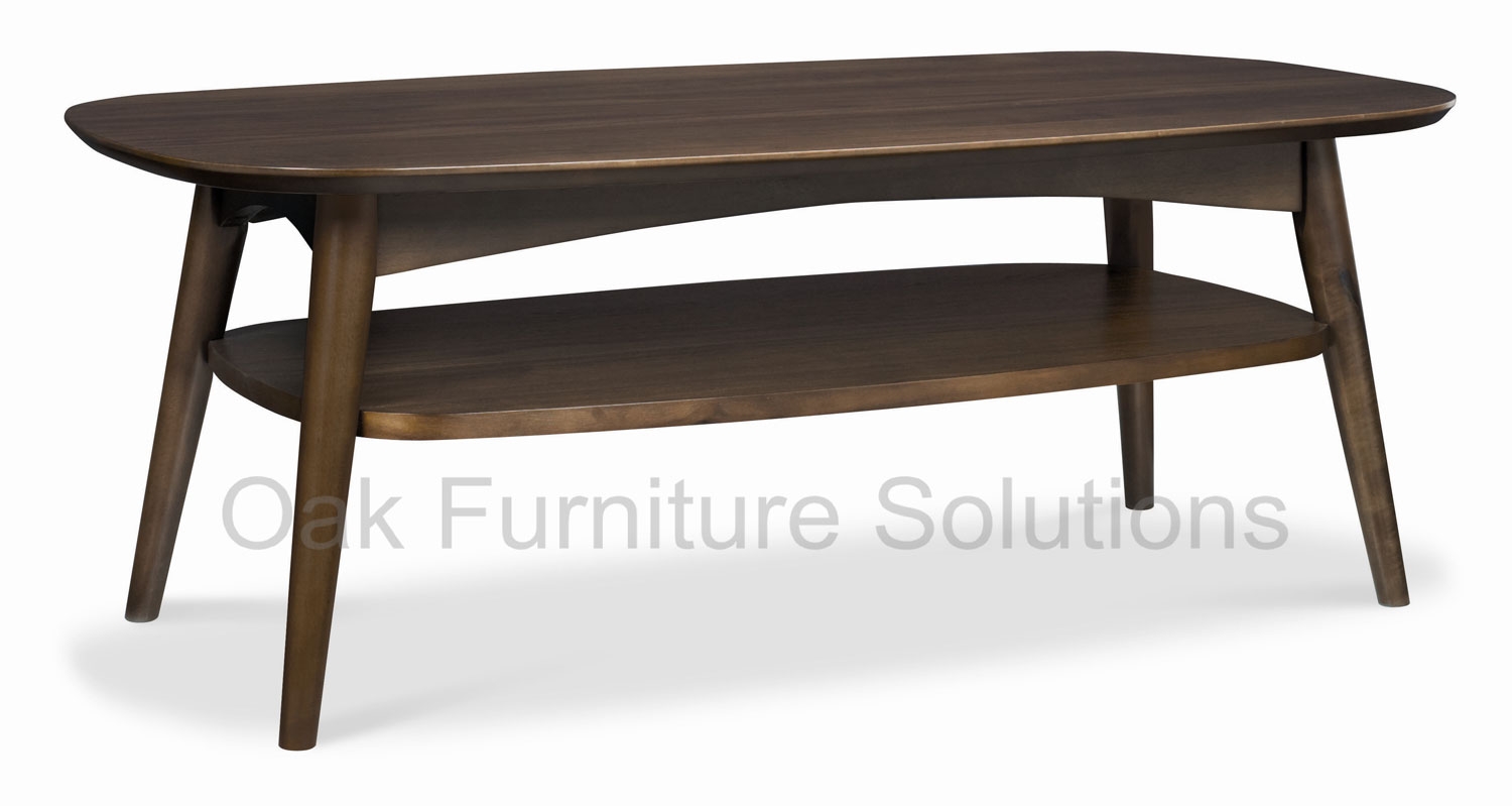 Walnut Coffee Table with Shelf