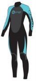 Ladies 2009 Osprey 34` Chest Full Length Wetsuit *X-Small* in Aqua