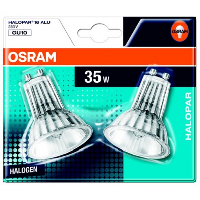 Osram Halogen 35W GU10 2 Pack 4.00832E 12