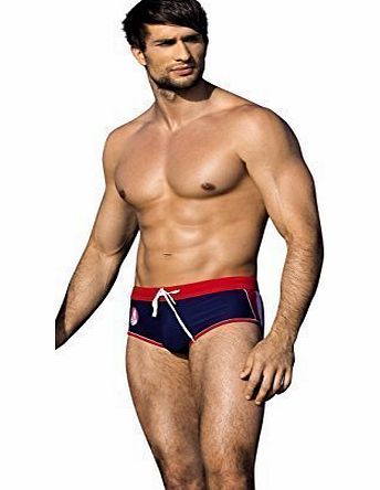 Ossa Men Swimming Trunks Briefs Underwear Swimwear Shorts Swim Pants (L, Navy)