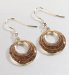 Abalone Ripple Circle Earrings