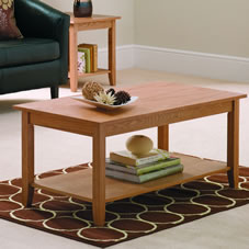 Nordic Coffee Table with Undershelf