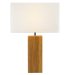 Oak Block Table Lamp