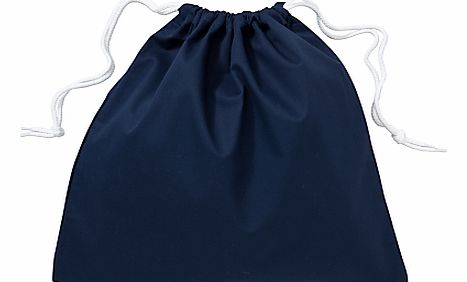 School Linen Shoe Bag, Navy