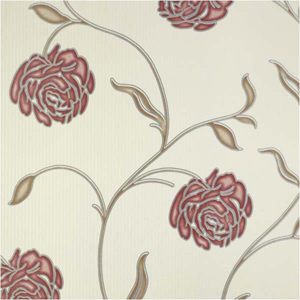 Ultra Cordella Textured Wallpaper Red V316-302