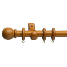 Other Wilko Curtain Pole Teak Effect 23mmx240cm