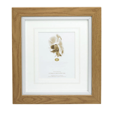 Other Wilko Photo Frame Oak Silver Effect 10inx8in