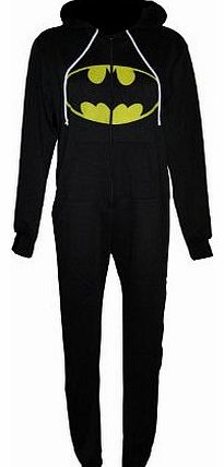 Other Womens Men Unisex Batman and Superman Print Hooded Zip Front Jumpsuit Onesie (m/l uk 12/14, superman)