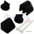 Black Toilet Seat Fitting Kit and Rod