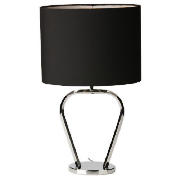 Oxbow Black and chrome Lamp