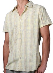 Oxbow Fabio Short Sleeve Shirt Yellow