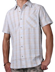 Oxbow Guys Oxbow Russel Short Sleeve Shirt Light Grey