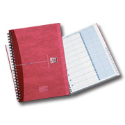 A5 Wirebound Hard Cover Address Book