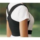 SHOULDERSBACK LITE. POWERMESH POSTURE SUPPORT AND CORRECTOR - Black - Medium: 8-12 or 24-38in chest