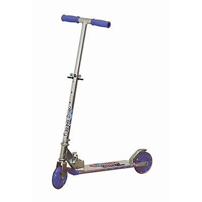 Blue Flashing Storm Folding Scooter